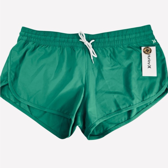 Hurley Women's Standard Stretch 2.5” BoardShorts Green Size XL - Picture 3 of 8